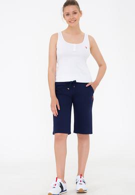 Kadın Lacivert Örme Şort - 50235812004
