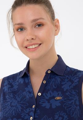 Kadın Lacivert Tişört - 50237309006