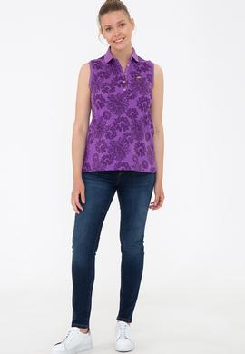 Kadın Menekşe Tişört - 50237309015