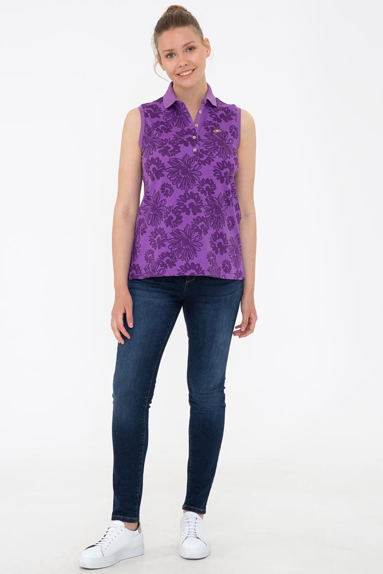 Kadın Menekşe Tişört - 50237309015