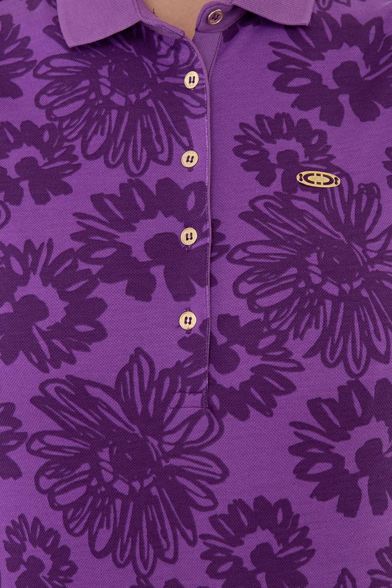 Kadın Menekşe Tişört - 50237309015