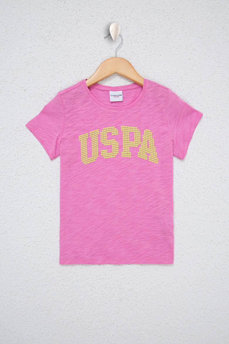 Çocuk Lila Bisiklet Yaka Tişört