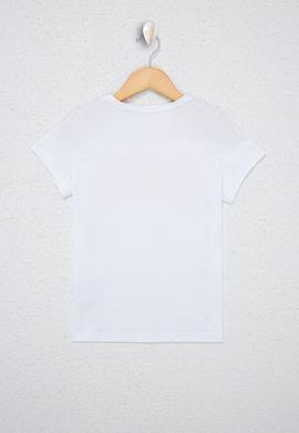 Çocuk Beyaz Bisiklet Yaka Tişört - 50234830024