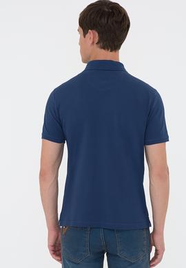 Erkek Açık Lacivert Polo Yaka T-Shirt Basic - 50218140022