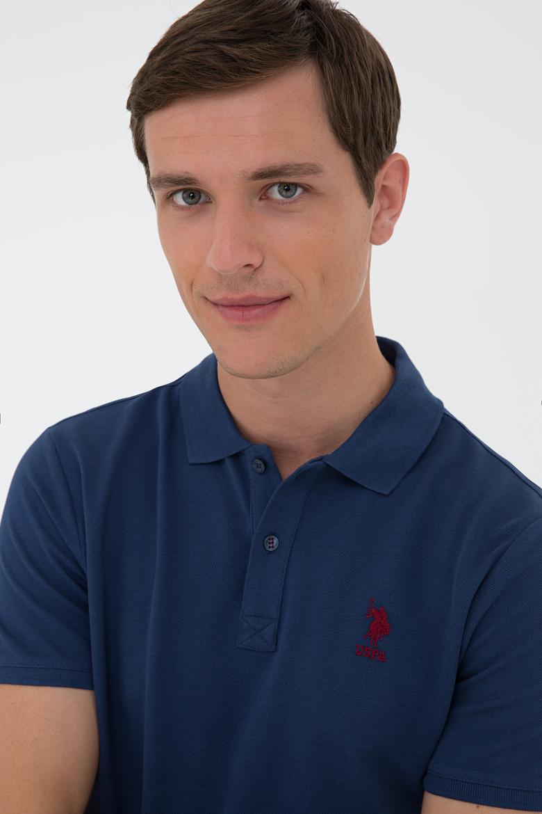 Erkek Açık Lacivert Polo Yaka T-Shirt Basic - 50218140022