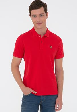 Erkek Kırmızı Basic Tişört - 50224066038