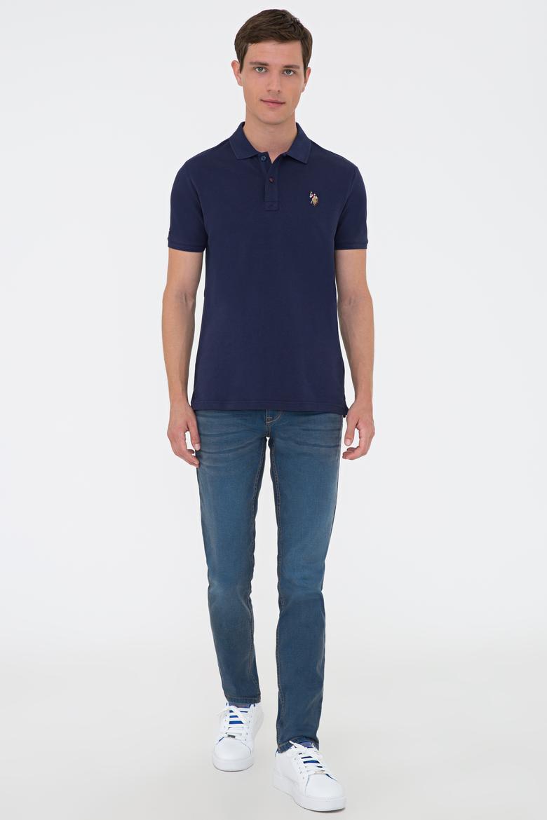 Erkek Lacivert Basic Tişört - 50224066018