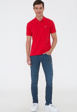 Erkek Kırmızı Basic Tişört - 50224066038