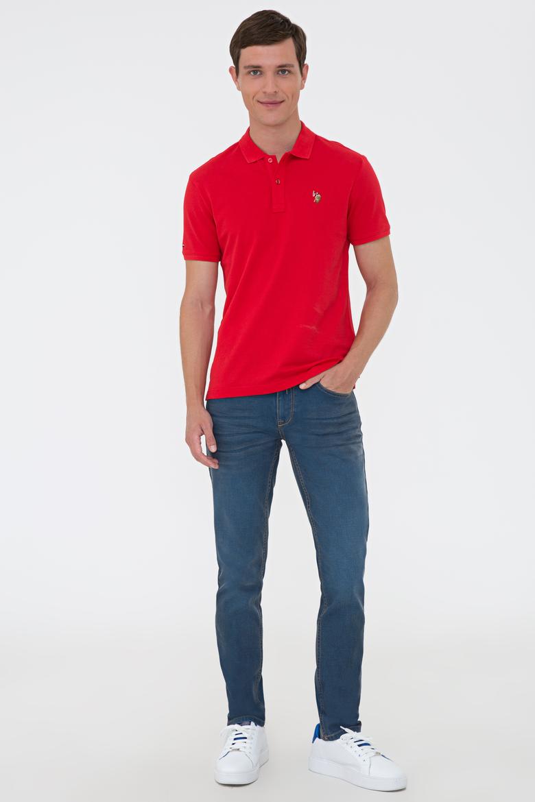 Erkek Kırmızı Basic Tişört - 50224066038