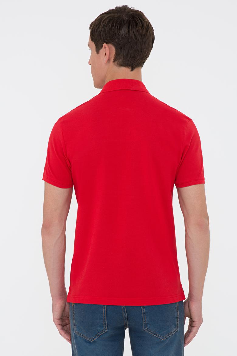 Erkek Kırmızı Basic Tişört - 50224066038