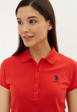 Kadın Kırmızı Basic Tişört - 50234862030