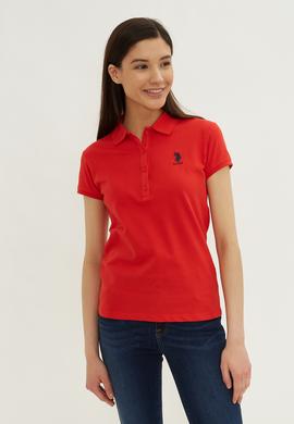 Kadın Kırmızı Basic Tişört - 50234862030