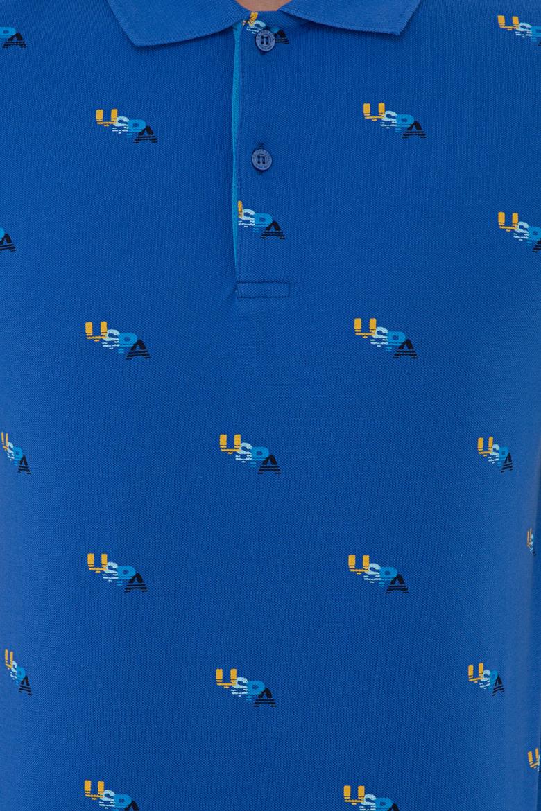 Erkek Saks Polo Yaka Tişört - 50235391017