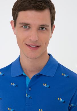 Erkek Saks Polo Yaka Tişört - 50235391017