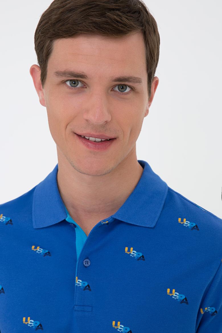 Erkek Saks Polo Yaka Tişört - 50235391017