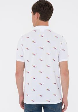 Erkek Beyaz Polo Yaka Tişört - 50235391007