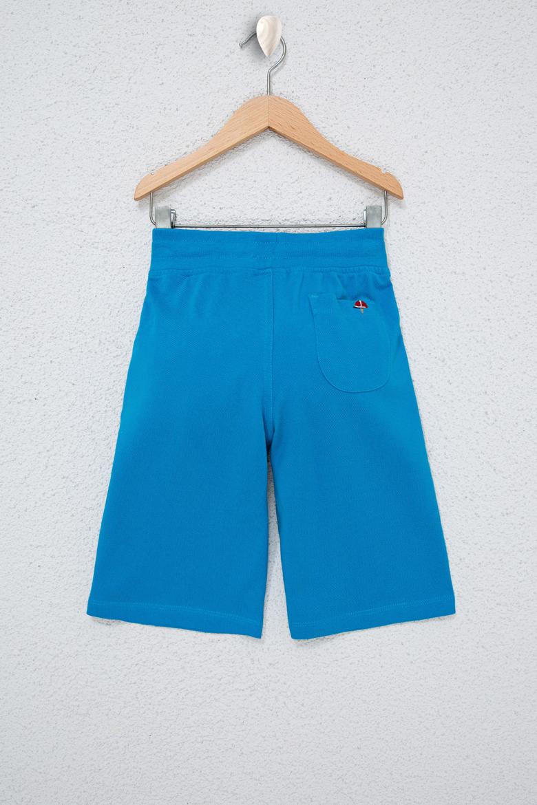 Erkek Çocuk Kobalt Mavisi Örme Şort - 50232302103