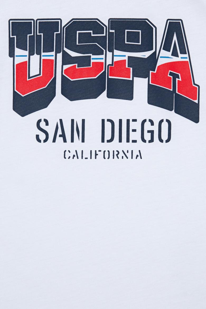 Erkek Çocuk Beyaz Bisiklet Yaka Tişört - 50238503002