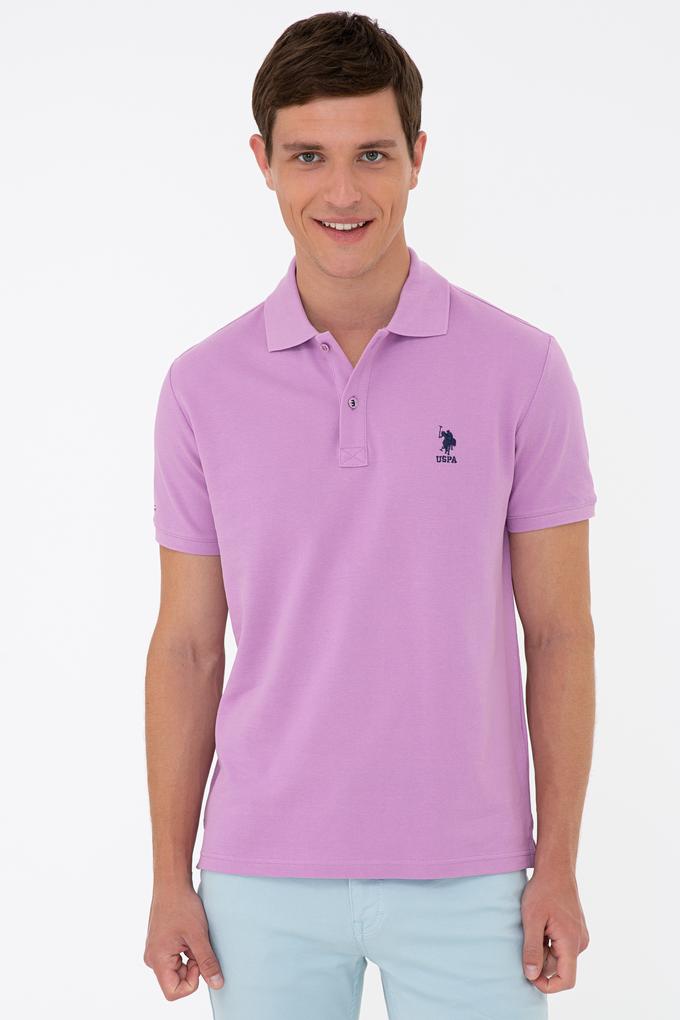 Erkek Eflatun Basic Tişört