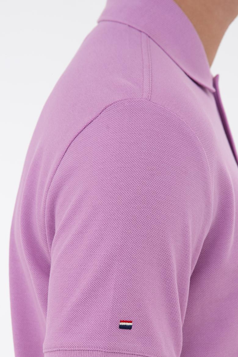 Erkek Eflatun Basic Tişört - 50232308012