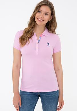 Kadın Açık Pembe Basic Tişört - 50233223149