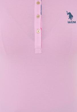 Kadın Açık Pembe Basic Tişört - 50233223149