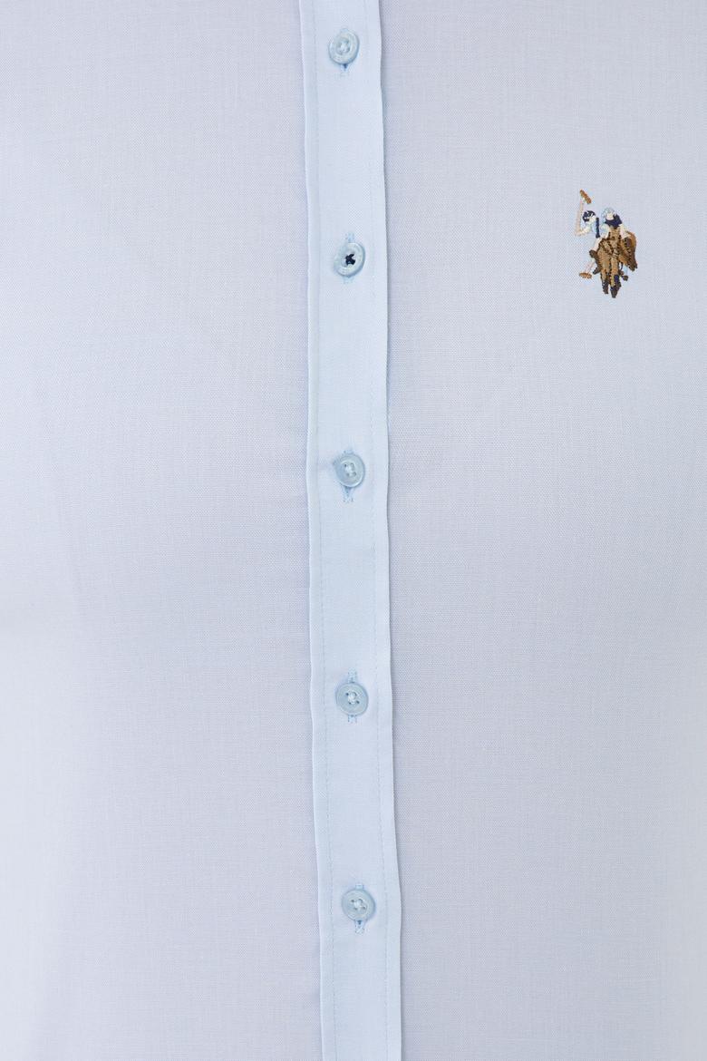 Kadın Açık Mavi Uzun Kollu Basic Gömlek - 50232199041