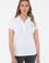 Kadın Beyaz Basic Polo Yaka Tişört