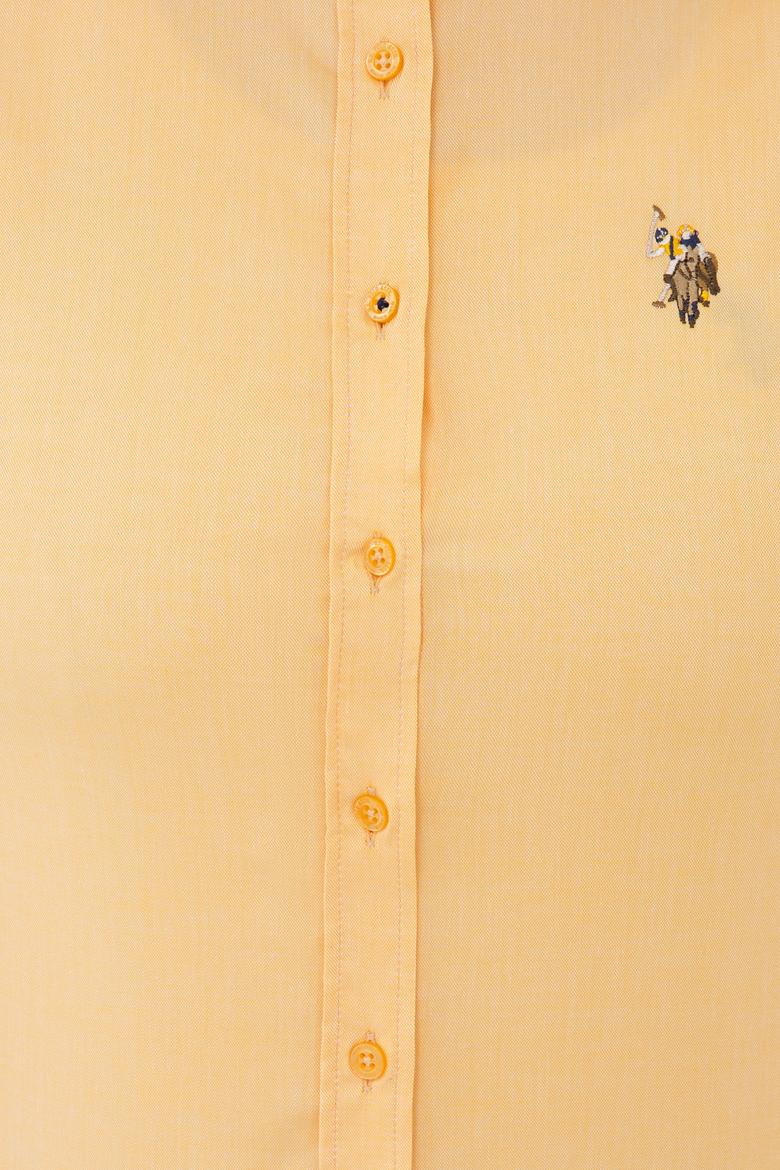 Kadın Sarı Uzun Kollu Basic Gömlek - 50232199082