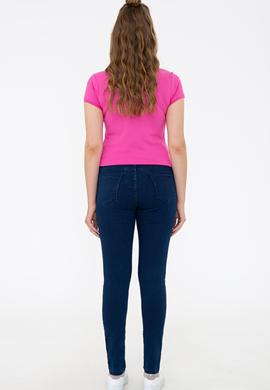 Kadın Mavi Jean Pantolon - 50234762002