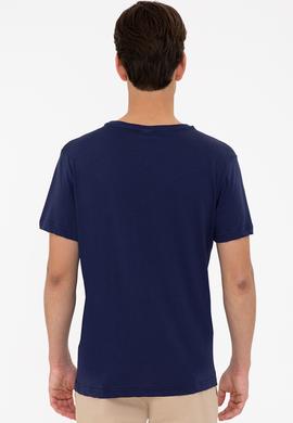 Erkek Lacivert Basic Tişört - 50232306013