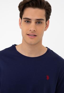 Erkek Lacivert Basic Tişört - 50232306013