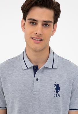 Erkek Gri Melanj Basic Tişört - 50238185047