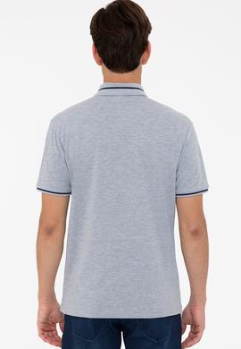 Erkek Gri Melanj Basic Tişört - 50238185047