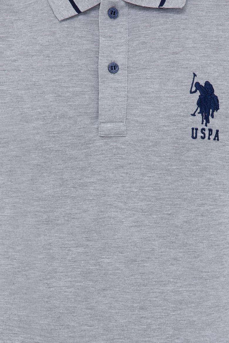 Erkek Gri Melanj Basic Tişört - 50238185047