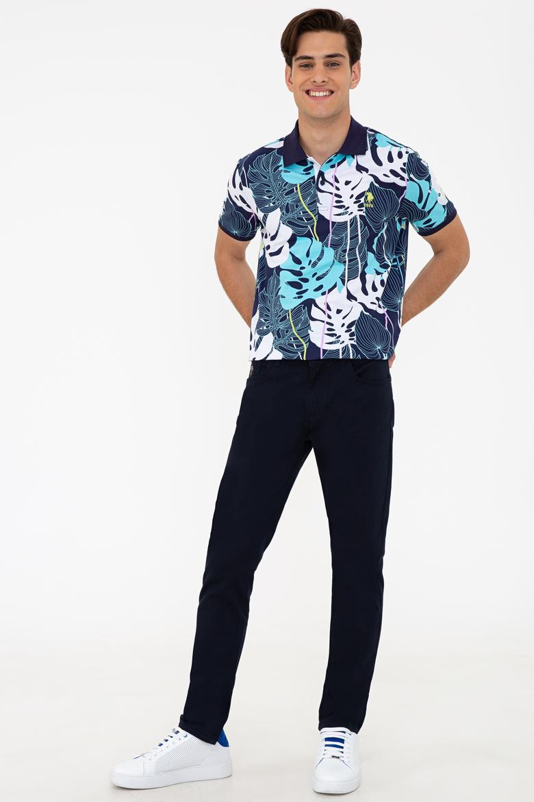 Erkek Lacivert Kanvas Pantolon