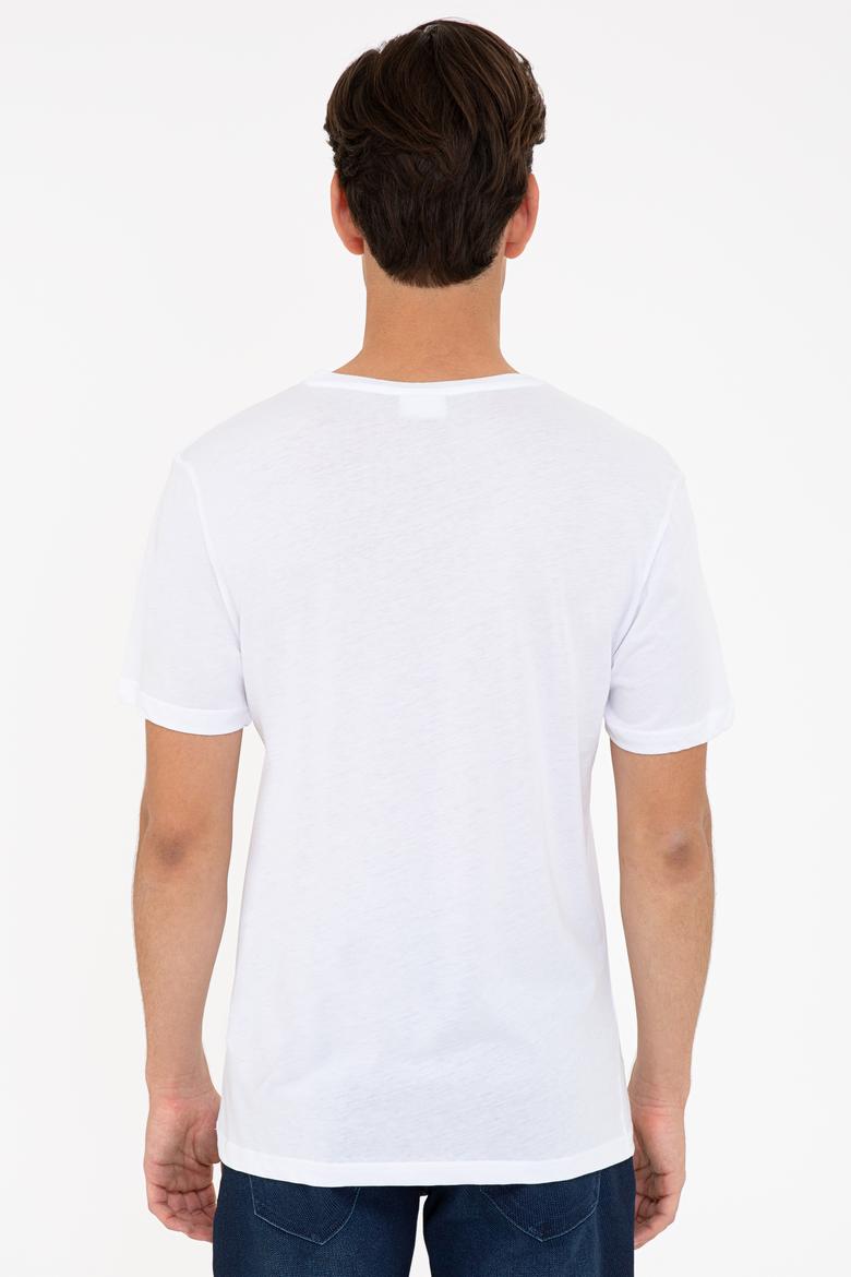 Erkek Beyaz Basic Tişört - 50232309016
