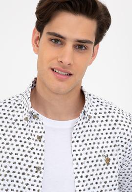 Erkek Haki Uzun Kollu Gömlek - 50232886007