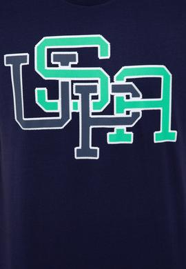 Erkek Lacivert Bisiklet Yaka T-Shirt - 50238108011