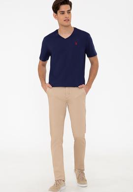 Erkek Lacivert Basic V Yaka Tişört - 50232305032