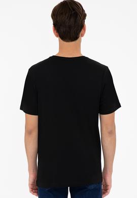 Erkek Siyah Basic Tişört - 50232295016