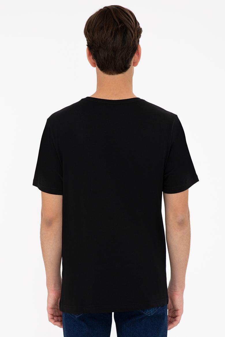 Erkek Siyah Basic Tişört - 50232295016