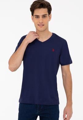 Erkek Lacivert Basic Tişört - 50232309009