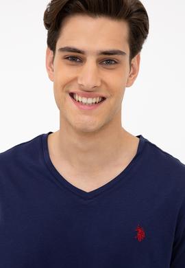 Erkek Lacivert Basic Tişört - 50232309009