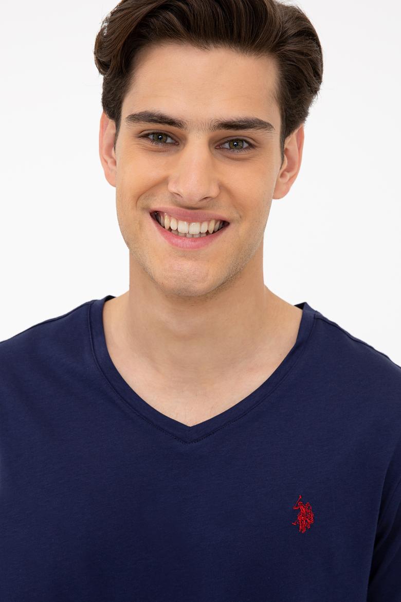 Erkek Lacivert Basic Tişört - 50232309009