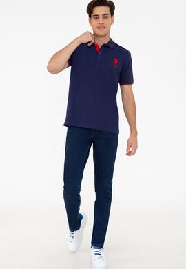 Erkek Lacivert Basic Tişört - 50238185033