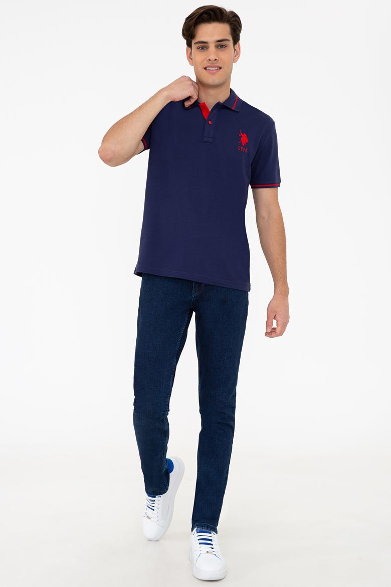 Erkek Lacivert Basic Tişört - 50238185033