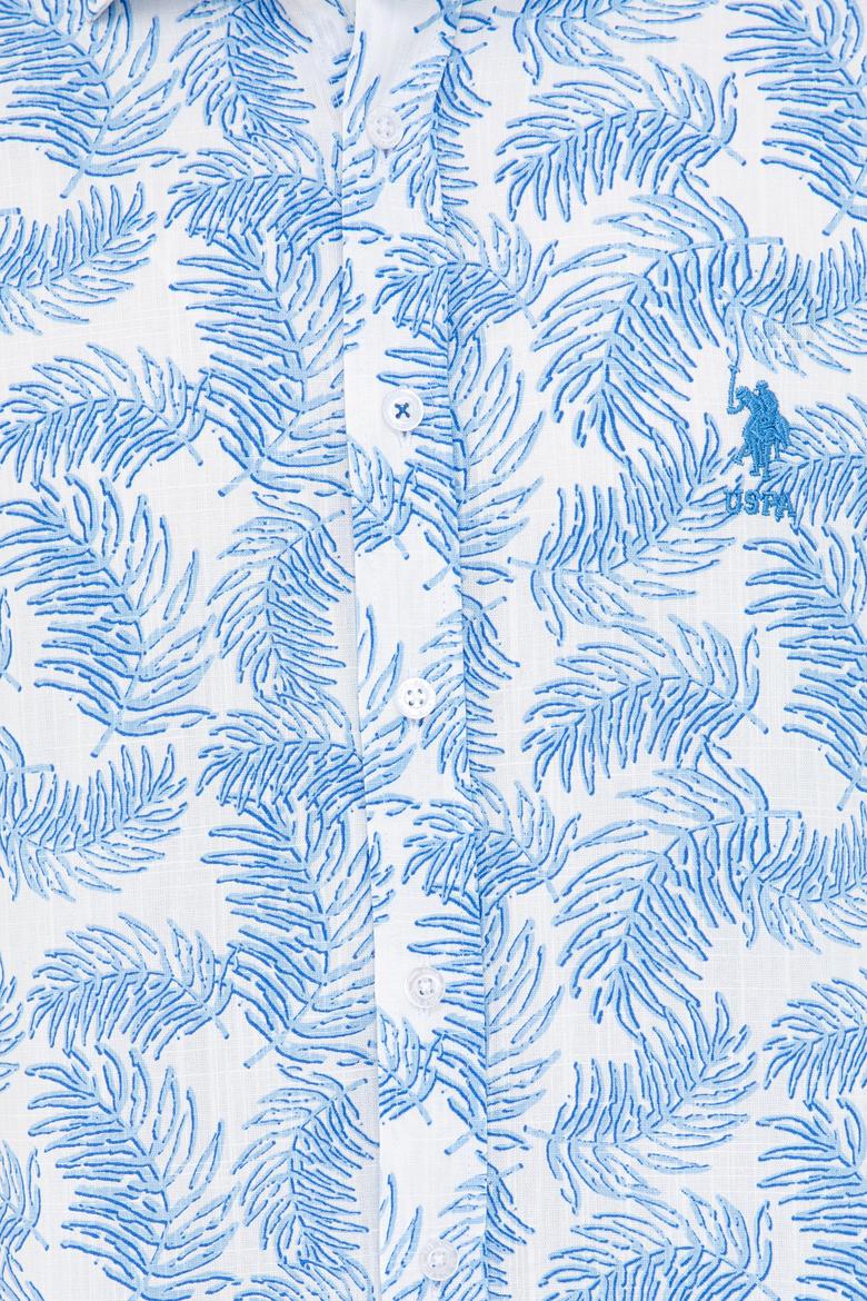 Erkek Mavi Uzun Kollu Gömlek - 50235273008