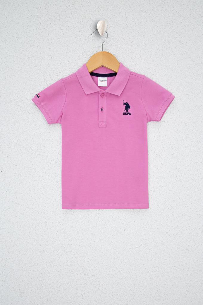 Erkek Çocuk Lila Polo Yaka Tişört