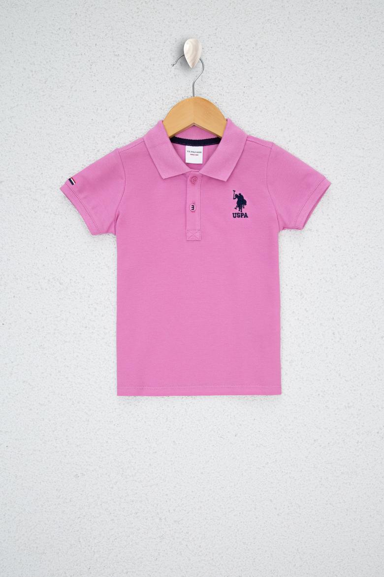 Erkek Çocuk Lila Polo Yaka Tişört